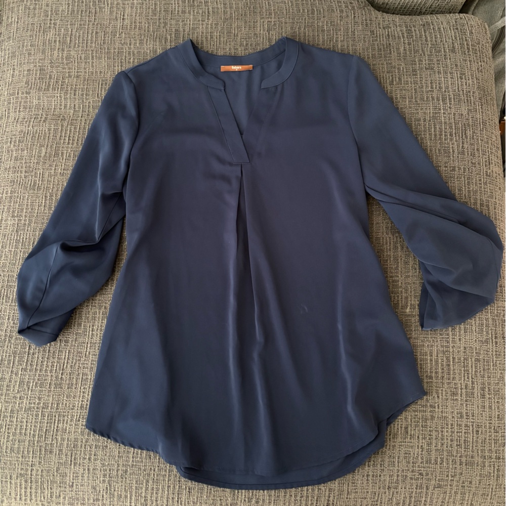 Elegant Navy Blouse
